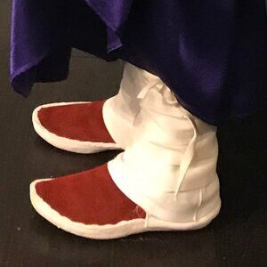 Authentic Women's Native American Style Legging Wrap Moccasins W/ Thick sole